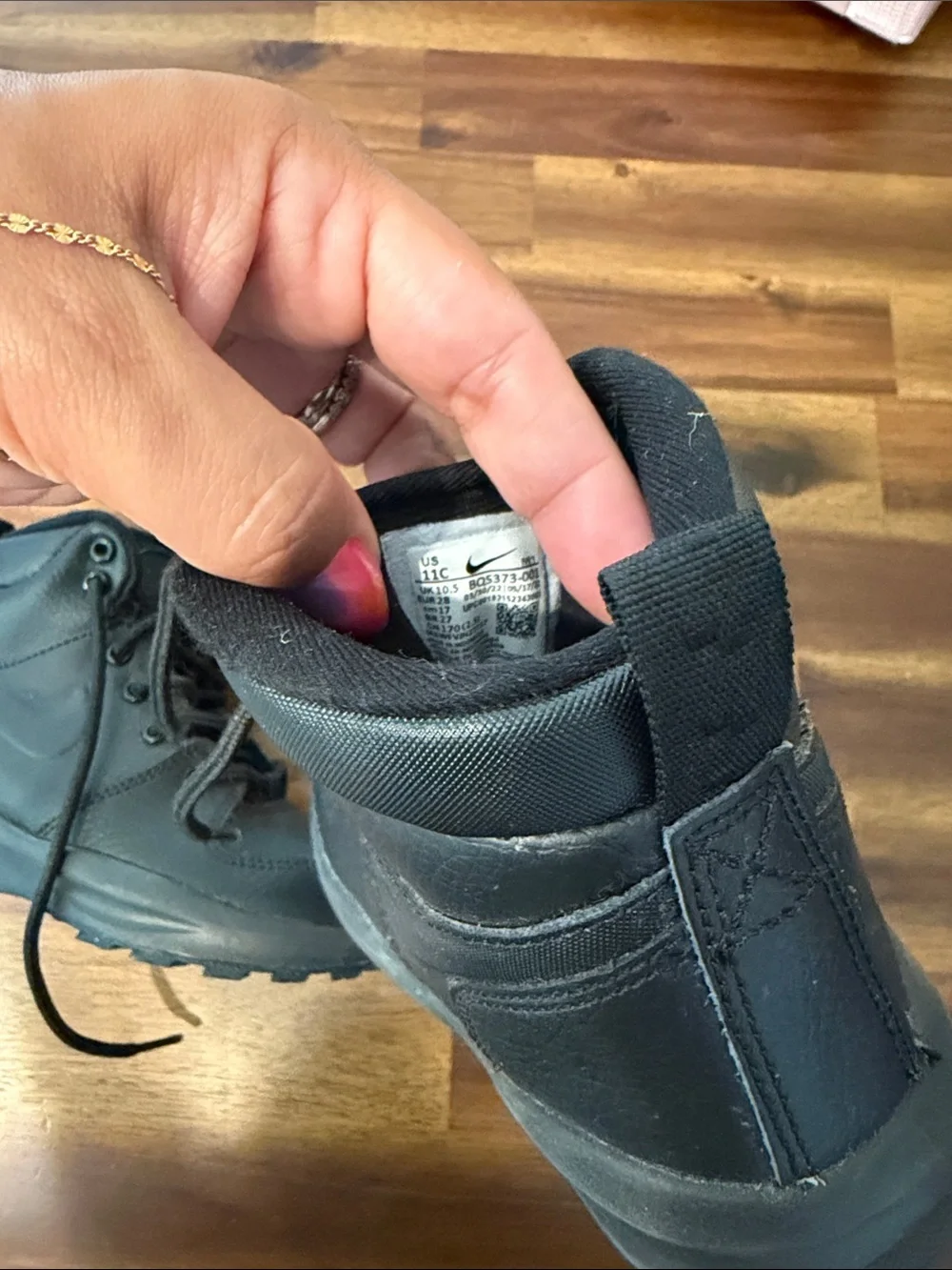 Nike ACG Kids Black High-Top Lace Boots